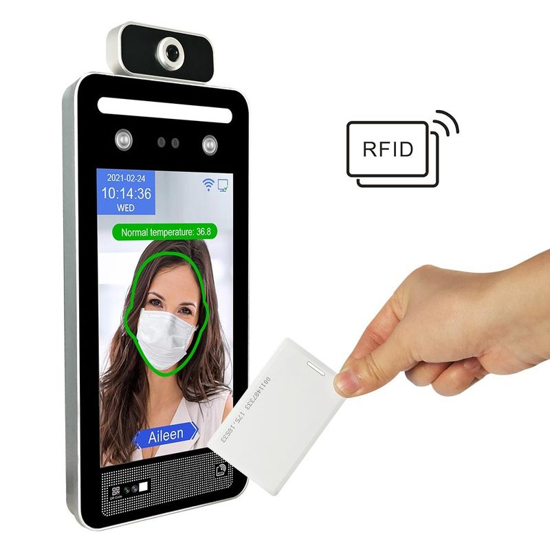 0.5M AI Face Recognition Temperature Gerät 8 Zoll IPS-Touch Screen