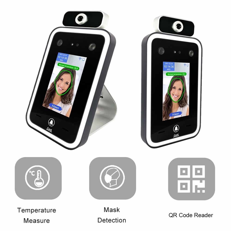 QR Code-Scanner-Temperaturfühler-Sicherheits-Gesichtsanerkennungs-Kamera-drahtlose Wolken-Gesichts-Zugriffskontrolle