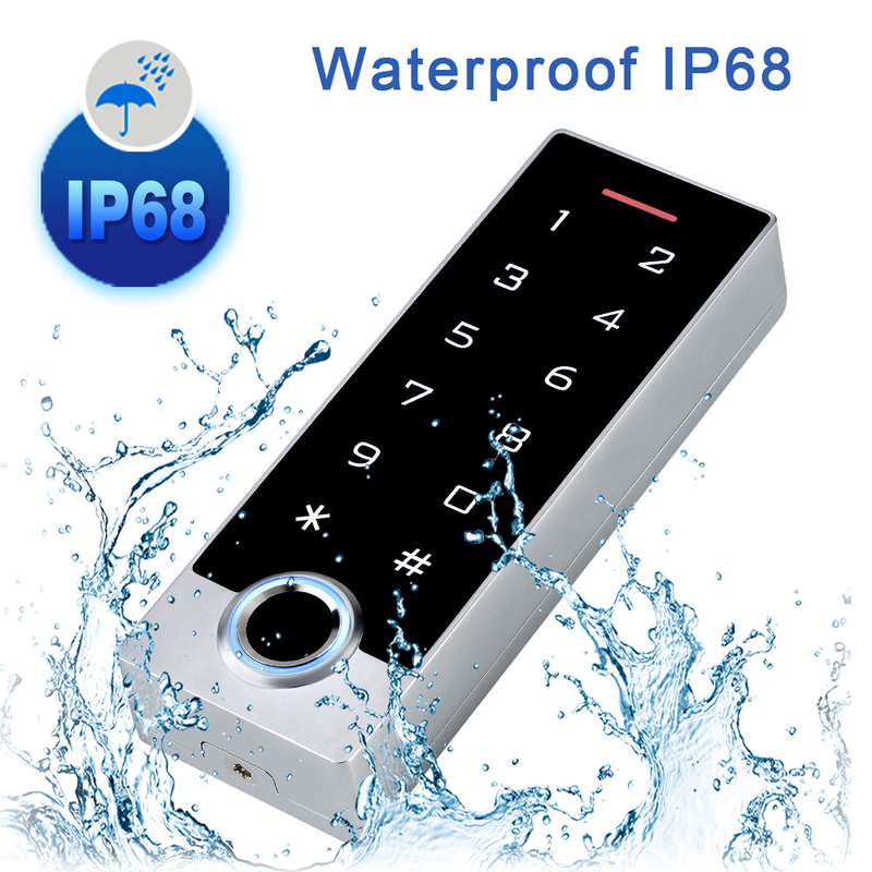 Wasserdichte des Schirm-IP68 Karten-Zugriffskontrolle Noten-Tastatur-des Fingerabdruck-RFID mit App Wifi Tuya
