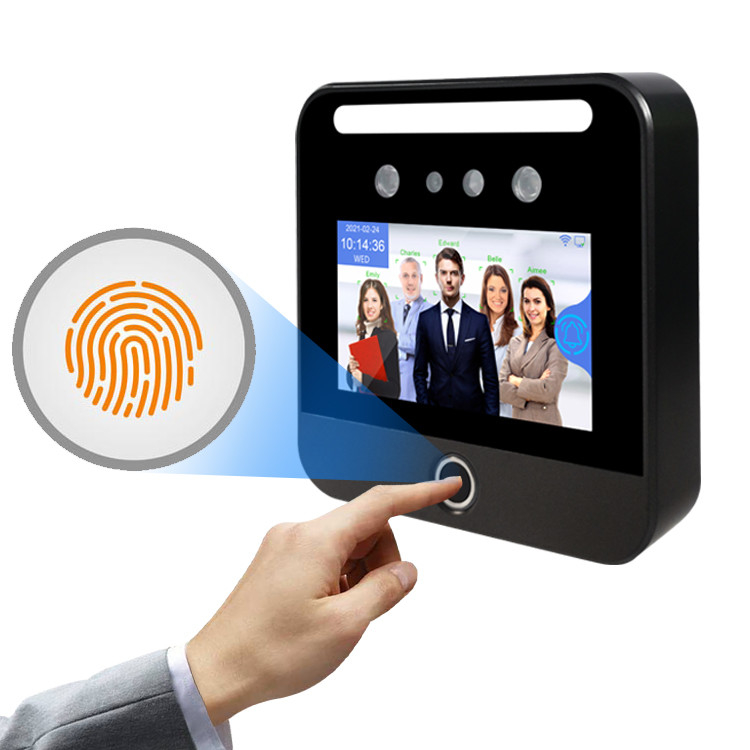 5 Zoll IPS-Touch Screen Gesichtserkennungs-Anwesenheits-Maschinen-biometrische Stechuhr