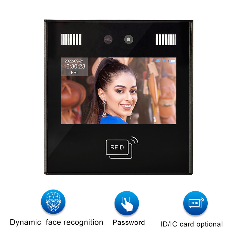 Tcp / Ip Card Reader Dynamische biometrische Gesichtserkennung Geräte kostenlose Adms Cloud Software