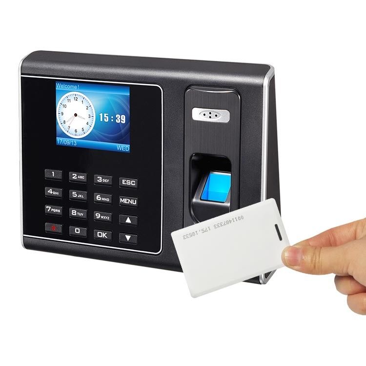 Angestellte lochen biometrische Fingerabdruck-TischplattenStempeluhr