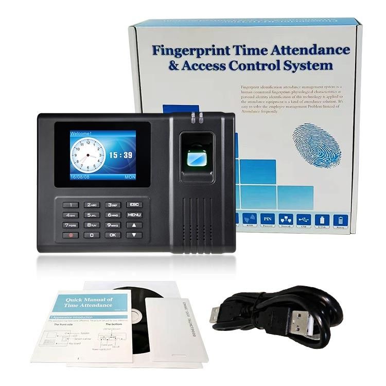 Stempeluhr LCD 2,4 Zoll-biometrische Fingerabdruck-Zugriffskontrolle