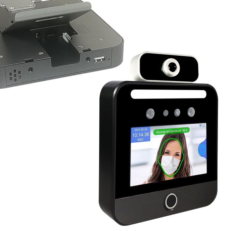 Touch Screen Soem-Anwesenheitsmaschinengesichtsentdeckung Temperatur-Scanner