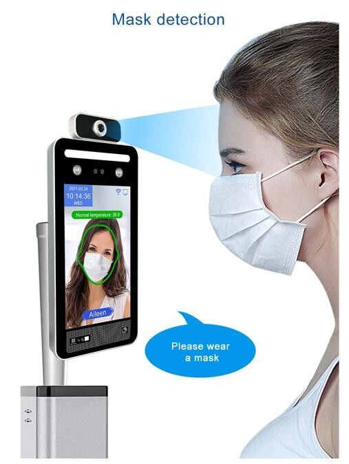 Digital-Gesichtserkennungs-Temperatur-Scanner-Italien-Grün-Durchlauf-Scanner des Eu-C19