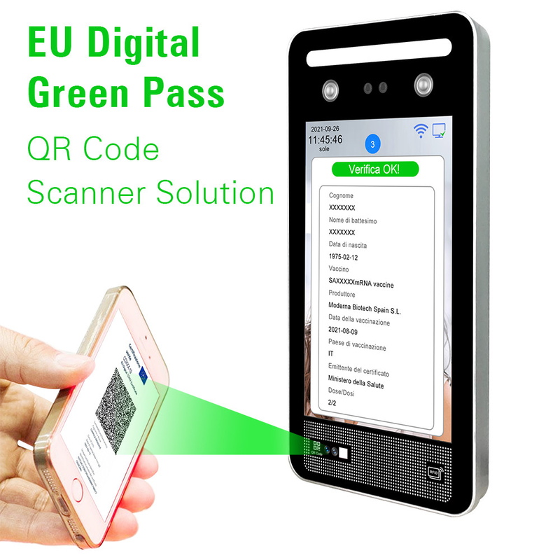 QR Code-Scanner-Leser App C19 EU-Impf-EU-Grün-Durchlauf-Scanner Verifica Italien