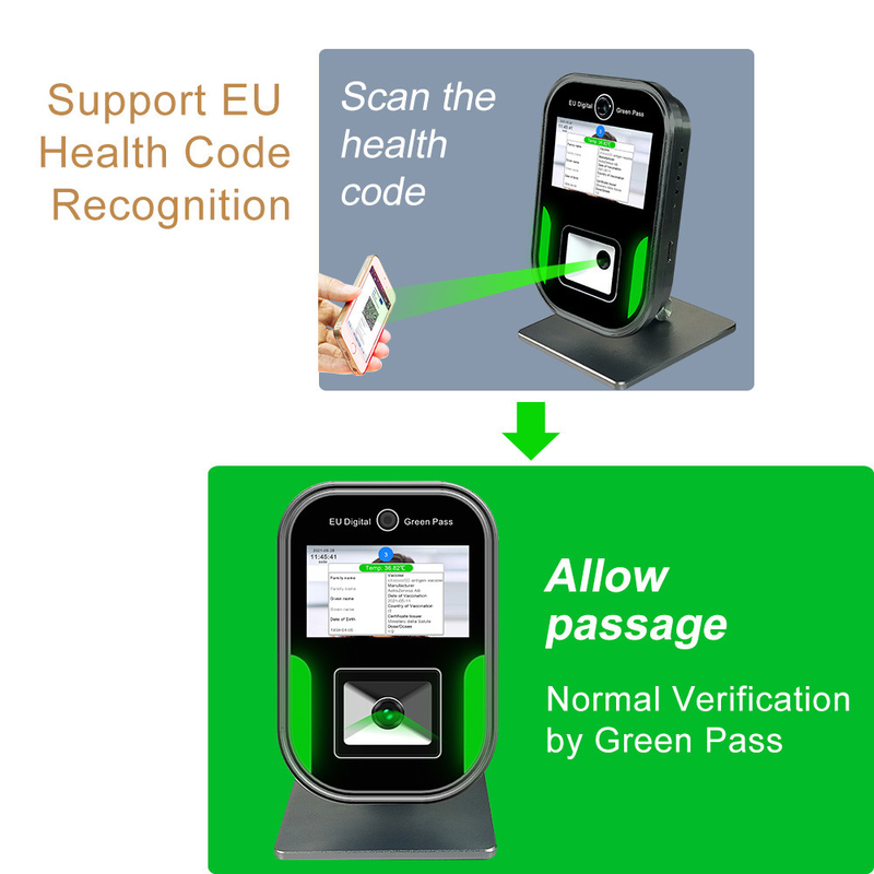 5 Zoll LCD-Anzeigen-Russland EU-Grün-Durchlauf-Scanner-QR Code-Scanner-Leser
