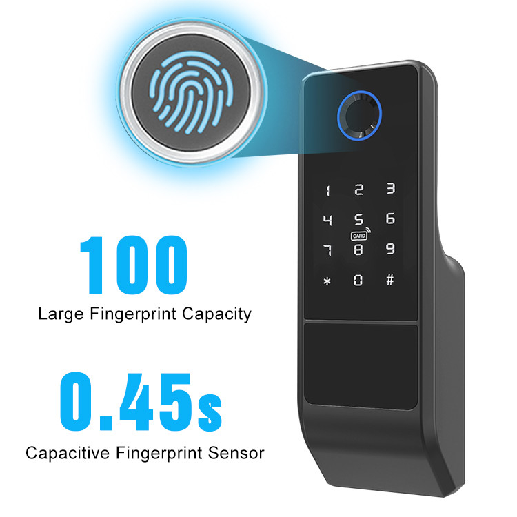 Fingerabdruck-Türschloss-Smart-Doppeltes Digital-App Wifi versah biometrisches mit Seiten