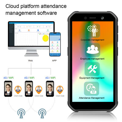4G-Portable Outdoor Android Gesichtserkennungsmaschine für die Anwesenheit der Mitarbeiter