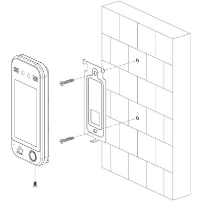 5-Inch Waterproof WiFi & TCP/IP Biometric Attendance Machine with Facial Recognition Access Control and Time Recording Free SDK