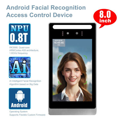 SI-A08 Android Gesichts- und Palmvenerkennung Zugangssteuerung