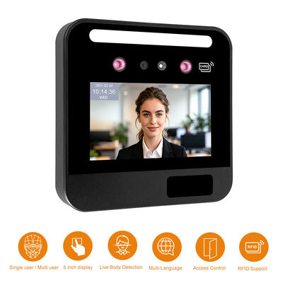 KI-basierte intelligente RFID-Karten-Zeiterfassungsmaschine für die Gesichtszugangskontrolle mit WiFi/4G-Modul