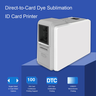 Doppelseitiges Druckkartendrucker mit thermischer Farbstoffsublimation und Auflösung von 300 DPI für den Druck von PVC-ID-Karten