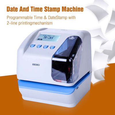 USB-Flash-Disk-Zeitstempel-Anwesenheitsmaschine Mehrsprachige Stempeluhr mit 2-zeiligem Druck