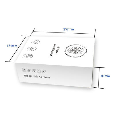 Sichtbarer heller Live Face Recognition Attendance Machine-Zugriffskontrollleser im Freien