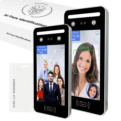 Gesichtserkennungs-Zugangs-System AI sichtbares helles WDR dynamisches 8 Zoll-Touch Screen