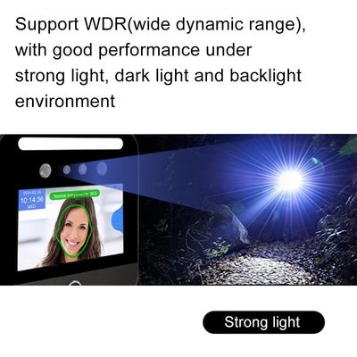 Angestellt-Gesichtserkennungs-Anwesenheits-Maschinen-Temperatur-Entdeckung