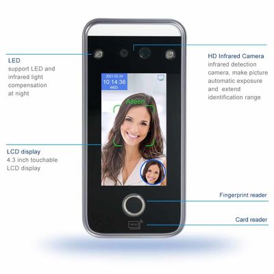 Hoher Stand-biometrischer Zeit-Anwesenheits-Maschine IC-Karten-Fingerabdruck RS485