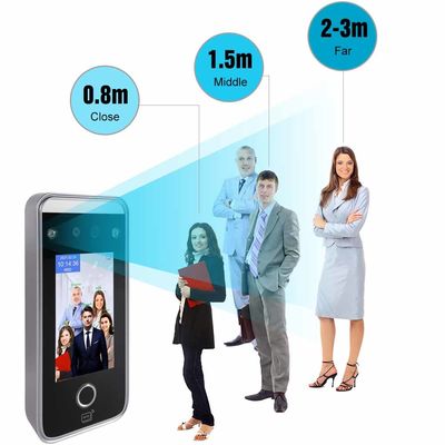 4,3" Touch Screen Gesichtserkennungs-Maschinen des IPS-Fingerabdruck-Anwesenheits-System-272x480