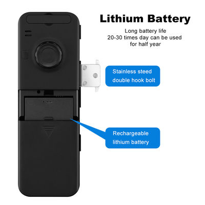 Aluminium-Verschluss-Gesichtserkennungs-Fingerabdruck-Frameless Glastürschloss ABS Tuya Smart