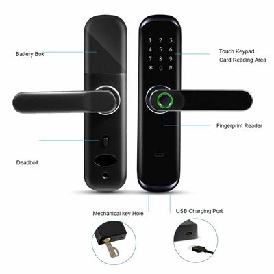 Biometrische Fingerabdruck-Tastatur-Keyless Türschloss-Smart Home Tuya APP Wifi